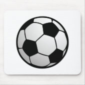 Kundenspezifisches SoccerBall für Fußball Teams Mousepad (Vorne)