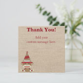 Kundenspezifisches Socken-Affe-Party-Geschenk Dankeskarte (Stehend Vorderseite)