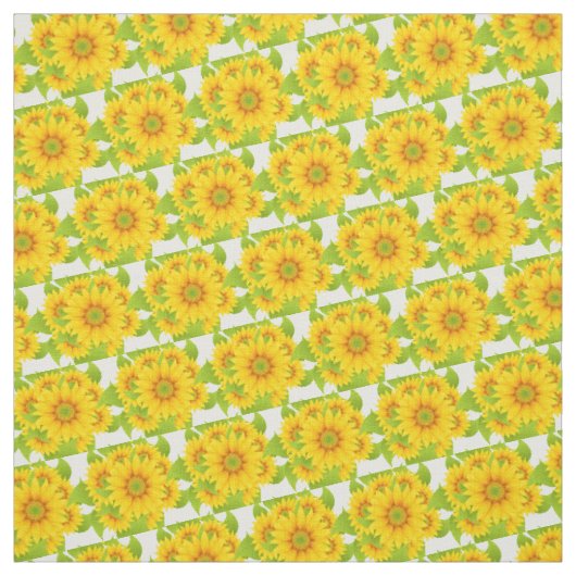 Kundenspezifisches Sonnenblume-Gewebe Stoff (Muster)