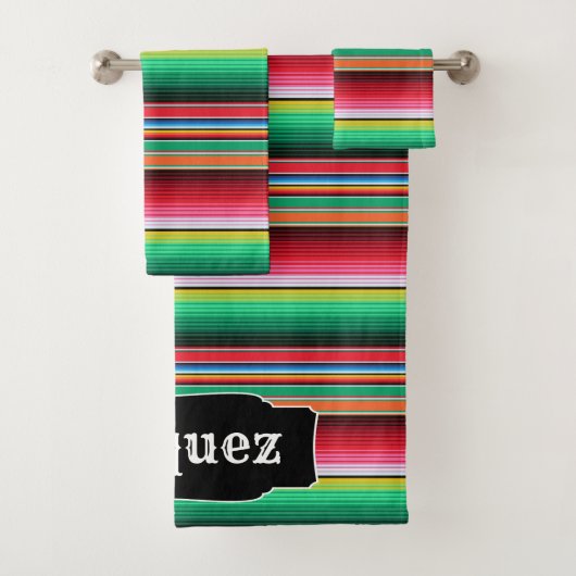 Kundenspezifisches Spanisch Serape mexikanisches Badhandtuch Set (Insitu)