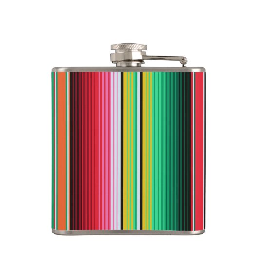 Kundenspezifisches Spanisch Serape mexikanisches Flachmann (Rückseite)