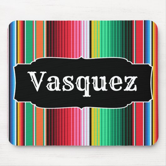 Kundenspezifisches Spanisch Serape mexikanisches Mousepad (Vorne)