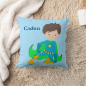 Kundenspezifisches Superheld-Blau Kissen (Decke)