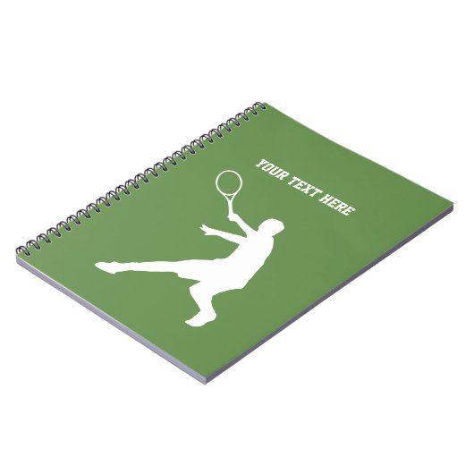 Kundenspezifisches Tennisanmerkungsbuchgeschenk Notizblock (Linke Seite)