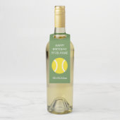 Kundenspezifisches Tennisthema Geburtstags-Party Flaschenanhänger (Auf Flasche)