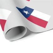 Kundenspezifisches Texas-Staatsflagge Geschenkpapier (Rolleneckpunkt)