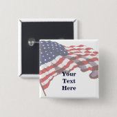 Kundenspezifisches Text-amerikanische Button (Vorne & Hinten)
