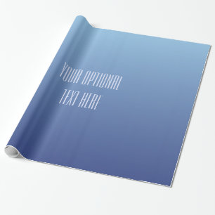 Kundenspezifisches Text-Packpapier der blauen Geschenkpapier