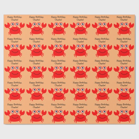 Kundenspezifisches Text-Packpapier der glücklichen Geschenkpapier (Flach)