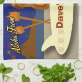 Kundenspezifisches Tiki Bar-Zeichen Küchentuch (Gefaltet)