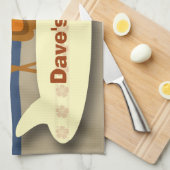 Kundenspezifisches Tiki Bar-Zeichen Küchentuch (Viertel Falte)