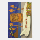 Kundenspezifisches Tiki Bar-Zeichen Küchentuch (Vertikal)