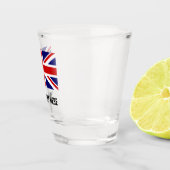 Kundenspezifisches trinkendes Party der britischen Schnapsglas (Rechts)