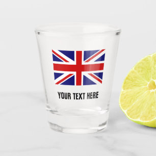 Kundenspezifisches trinkendes Party der britischen Schnapsglas