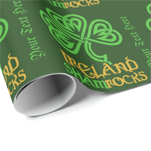 Kundenspezifisches Verpackungspapier des irischen Geschenkpapier (Rolleneckpunkt)