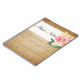 Kundenspezifisches Vintages Blatt-Musik-Notizbuch Notizblock (Linke Seite)