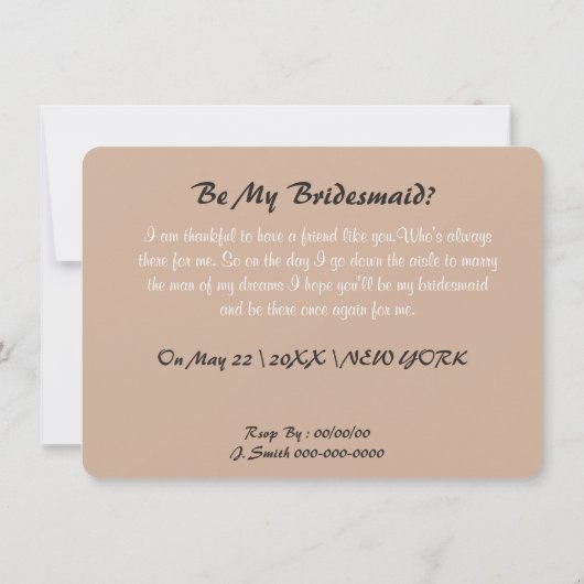 Kundenspezifisches Vintages sind meine Einladung (Rückseite)