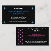 Kundenspezifisches Visitenkarteschwarzes mit Visitenkarte (Vorne/Hinten)