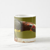 Kundenspezifisches Vogelgrün aracari toucan Kaffeetasse (Mittel)