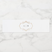 kundenspezifisches Wappen Wasserflaschenetikett (Einzelnes Label)