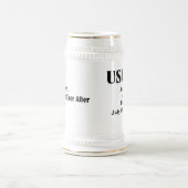 Kundenspezifisches Wedding Usher-Bier Stein Bierglas (Mittel)