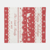 Kundenspezifisches Weihnachten Sankt u. Fleecedecke (Vorderseite (Horizontal))