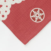 Kundenspezifisches Weihnachten Sankt u. Fleecedecke (Ecke)