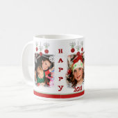 Kundenspezifisches Weihnachten verziert Kaffeetasse (Vorderseite Links)