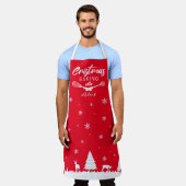 Kundenspezifisches Weihnachtsgebäck mit (Ihrem Nam Schürze (Getragen)