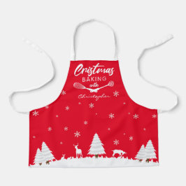 Kundenspezifisches Weihnachtsgebäck mit (Ihrem Nam Schürze