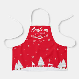 Kundenspezifisches Weihnachtsgebäck mit (Ihrem Nam Schürze
