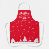 Kundenspezifisches Weihnachtsgebäck mit (Ihrem Nam Schürze (Vorderseite)