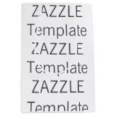 Kundenspezifisches Weihnachtsmittlerer GLATTER Mittlere Geschenktüte (Vorderseite)