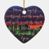 Kundenspezifisches Weihnachtsschiff - erstes Keramikornament (Hinten)