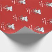 Kundenspezifisches Weihnachtsverpackungspapier mit Geschenkpapier (Ecke)