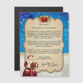 Kundenspezifisches WeihnachtsVintager blauer Magnetkarte (Vorne/Hinten)