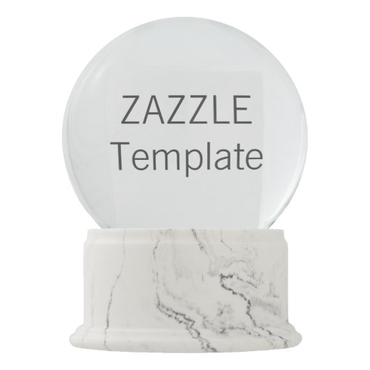 Kundenspezifisches Weihnachtsweiße Schneekugel (Vorderseite)