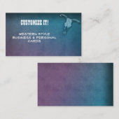 KUNDENSPEZIFISCHES Westernartgeschäft u. Visitenkarte (Vorne/Hinten)