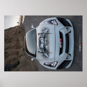 Kundenspezifisches Widebody R35 Nissan GT-R auf Poster