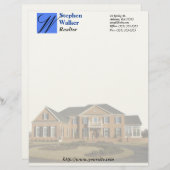 Kundenspezifisches wirkliches Anwesen stationär Briefbogen (Vorne/Hinten)