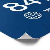 Kundenspezifisches Yachtverleih-Poster Poster (Ecke)