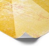 Kundenspezifisches Zitat-Poster, gelber Hintergrun Poster (Ecke)