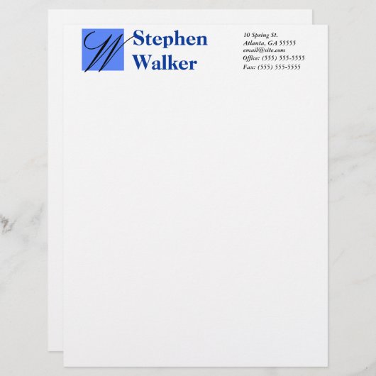 Kundenspezifisches Zusammenfassungs-Papier Briefbogen (Vorne/Hinten)