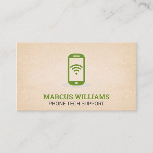 Kundensupport | Smartphone Wifi Visitenkarte (Vorderseite)