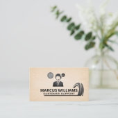 Kundensupport | Tech Call Center | Auto Graphic Visitenkarte (Stehend Vorderseite)