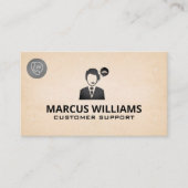 Kundensupport | Tech Call Center | Telefonlogo Visitenkarte (Vorderseite)