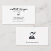 Kundensupport Visitenkarte (Vorne/Hinten)