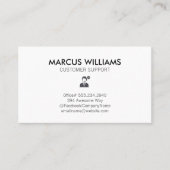 Kundensupport Visitenkarte (Vorderseite)
