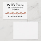 Kundentreue-Karten von "Pizza" Visitenkarte (Vorne/Hinten)