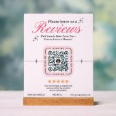 Kundenübersicht Benutzerdefiniert - rosa Feminine  Acrylschild (Neutral)